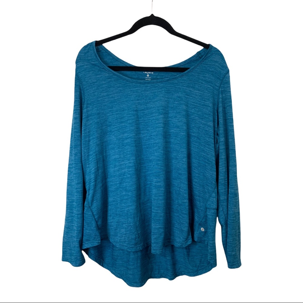 Layer 8 Long Sleeve Performance Top, Qwick-Dry Technology, Plus size 2x